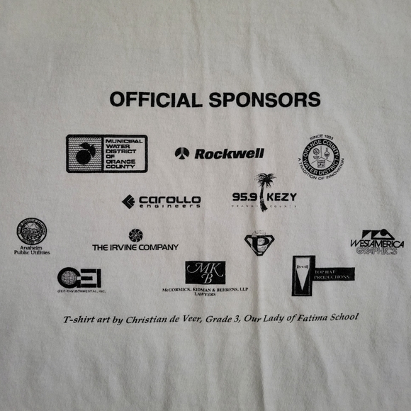 Vintage 1996 Go With The Flow T-shirt - Picture 4 of 8